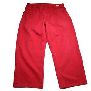 Saf-Tech FR Cat 2 Pants Men 40x28 Red Colored Denim Casual Ultra Soft Jeans